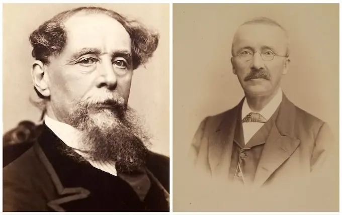 Fotos de Schliemann y Dickens extraídas de Wikipedia.