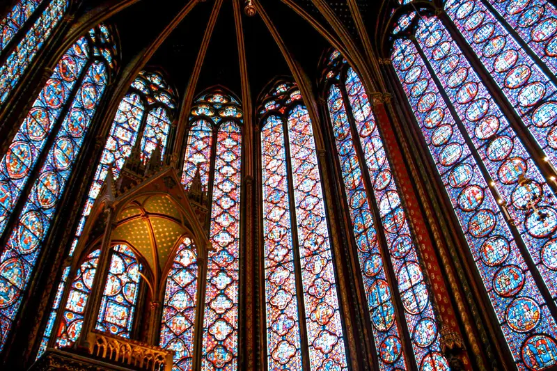 Vidriera en Sainte-Chapelle