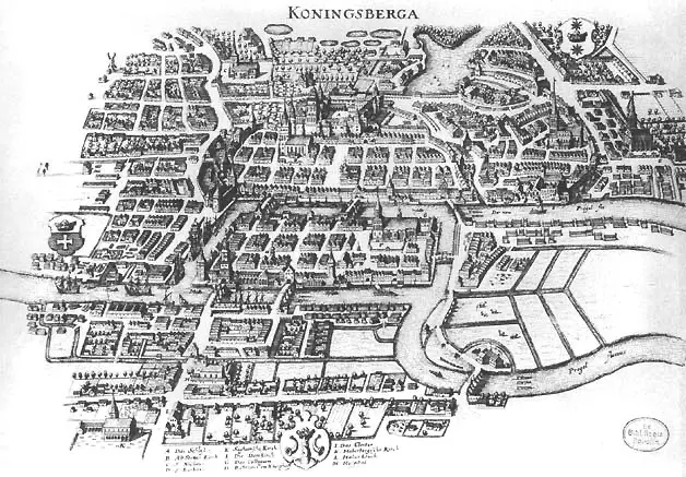 La ciudad de Königsberg en el siglo XXVII